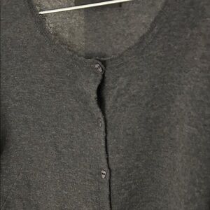 Gray Button-Up Cardigan
